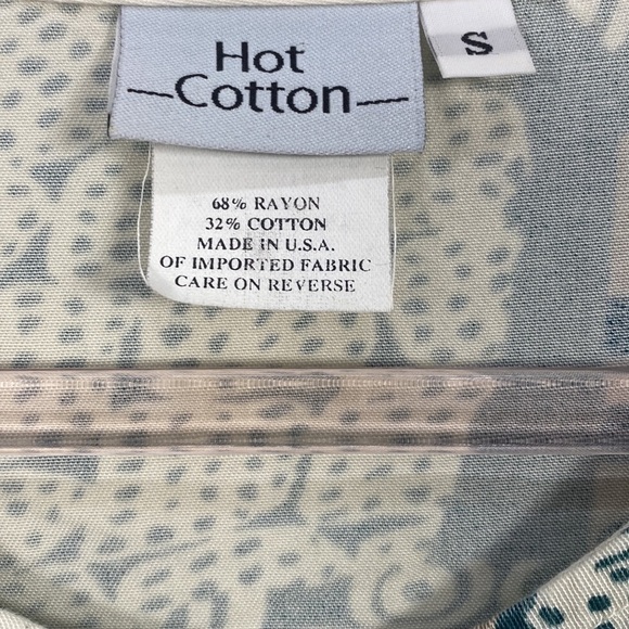 Hott Cotton Rayon Blend Tunic Top women's Small - Picture 2 of 8